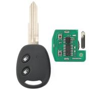 ProPlip Clé complète avec électronique à Programmer Compatible avec Chevrolet Aveo Kalos Spark Beat Epica Lova Sail Matiz Holden Barina Daewoo 2 Boutons 434MHz ID48 Télécommande Vierge (Lame Droite)