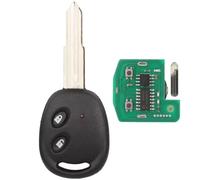 ProPlip Clé complète avec électronique à Programmer Compatible avec Chevrolet Aveo Kalos Spark Beat Epica Lova Sail Matiz Holden Barina Daewoo 2 Boutons 434MHz ID48 Télécommande Vierge (Lame Gauche)