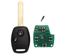 ProPlip Clé complète avec électronique à Programmer Compatible avec Honda CR-V Accord Odyssey HR-V Jazz Civic City Fit Shuttle 434MHz ID48 Télécommande Vierge (2 Boutons)