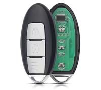 ProPlip Clé complète avec électronique à Programmer Compatible avec Juke X-Trail Leaf Micra Qashqai Sentra Patrol Note Navara 434MHz Télécommande Vierge 2 Boutons ID46