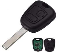 ProPlip Clé complète avec électronique à Programmer PLIP Compatible avec 107 207 307 C1 C3 Lame avec rainures Coque 433mhz TELECOMMANDE Vierge @Pro-Plip