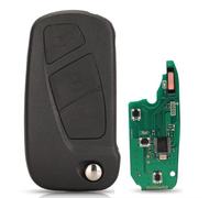 ProPlip Clé complète électronique à Programmer Compatible avec Ford Ka 3 Boutons ID46 PCF7946 434MHz Télécommande Vierge
