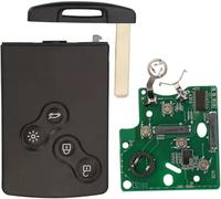 ProPlip smartcard Mains Libres complète avec électronique à Programmer Compatible pour Koleos Zoé Megane 3 Latitude Laguna 3 Fluence Scénic 3 Grand Scénic Carte 4 Boutons 433Mhz PCF7952A ID46