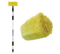 ProPlus 150685 Brosse de Lavage 3D, Manche Télescopique, 2.4 mètres, Jaune/Noir