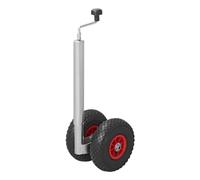 ProPlus 341508 Roue Jockey Double Jante Plastique avec Pneu d'Aire, 260x85 mm, 48 mm, Metal/Noir