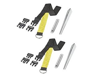 ProPlus 361728 Kit de fixation avec tendeurs 2 x 3 m avec piquets pour auvent, camping-car, caravane