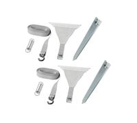ProPlus Kit de tendeur tempête 2 x 4,8 m avec Fixation pour Rail d'auvent