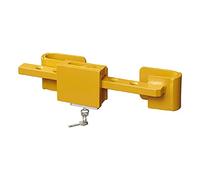ProPlus 381341V01 Serrure antivol pour conteneur signal jaune, verrou de conteneur de construction réglable de 23-42 cm, pour camion, conteneur de fret et conteneur outre-mer, verrou de conteneur