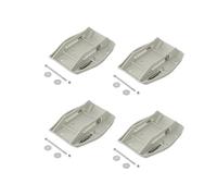 ProPlus 4 plaques de support par exemple pour poteau d'angle, support de caravane, support de caravane