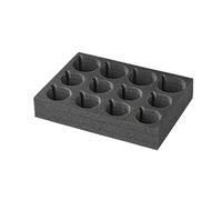 ProPlus Porte-tasses en mousse souple 761472 – pour max. 12 verres et tasses – Hauteur 60 mm