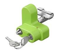 ProPlus Antivol de Béquille de Caravane 20-65 mm - pour béquilles d’Angle Ouvertes européennes - 2 clés incluses - Vert/Argent