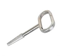 ProPlus arrée pour Serrure de Coffre - Pour serrure de coffre, remorque et caravane - Métal - Argent