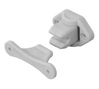 ProPlus Bloc-porte articulé - Arrêt de porte 2 parties - Pince de porte - Support de porte - Pour caravane/camping-car - Fonction charnière - Support de porte flexible pour caravane - Gris