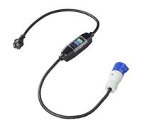 ProPlus Câble Adaptateur 150 cm - 3X 2,5 mm² - Adaptateur Schuko vers CEE avec disjoncteur différentiel -Rallonge Electrique