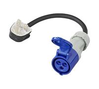 ProPlus Câble Adaptateur 40cm 3x2,5mm² de Prise UK vers CEE