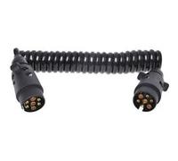 ProPlus Câble Spiralé 3 m avec 2 Fiches à 7 Broches Câble Electronique Câble de Remorque Cordon de Remorque Maison Mobile Tracteur Camion G