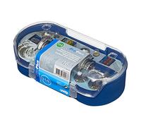 ProPlus Coffret ampoules de secours H4 12 V 16 pièces - Pour voiture et véhicules 12 V - 10 ampoules + 6 fusibles plats inclus - boîte bleue