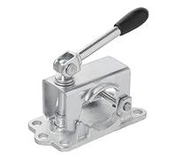 ProPlus Collier de Serrage en Fonte pour Roue Jockey 48 mm - Pour tube Ø 48 mm sur remorque et semi-remorque - Levier rabattable - Argent/Noir