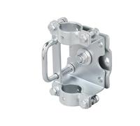 ProPlus Collier de Serrage inclinable pour Roue Jockey 48 mm, 300 kg | En acier galvanisé robuste pour caravane et remorque porte-bateau. Fixation stable du timon sans démontage complet.