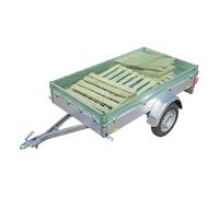 ProPlus Filet Couvre-remorque 2,00 x 3,50 m - Convient aux remorques pour sécuriser Les Charges - Cordon élastique Inclus - Maillage 40 x 40 mm - Vert