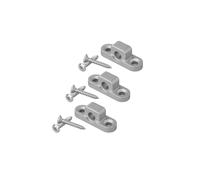 ProPlus 361733V02 Lot de 3 œillets muraux horizontaux en métal pour auvent Protège contre la rouille