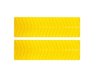 ProPlus Lot de 2 Tapis de Traction Grip System 740 x 225 mm - pour Voiture, Van et Camping-Car sur Neige Sable Boue - Caoutchouc à Surface d’adhérence, - Jaune
