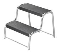 ProPlus Marche Pied 2 marches Noir pour Caravane/Camping-Car