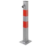 ProPlus Poteau de Stationnement avec Serrure Poteau de Parking Privée avec 1 Cadenas et 3 Clés Durable Robuste Voiture Véhicule Extérieur