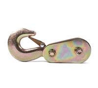 ProPlus Poulie avec crochet de sécurité pour treuil de 2 tonnes, corde 7 mm, Acier galvanisé