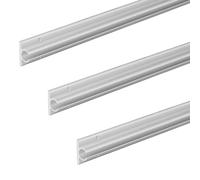 ProPlus Rail de Tente Aluminium - 120 x 2,5 cm - Rail pour auvent - 90° - Profilé pour Rail - Profilé pour Caravane - Profilé pour bourrelet - Rails pour bourrelet - Lot de 3 pièces - Autocollant