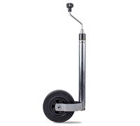 ProPlus Roue jockey de 48 mm avec balance de charge intégrée, roue en caoutchouc plein