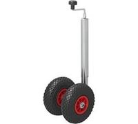 ProPlus Roue jockey double avec jante en plastique et pneu rempli d'air 26x8,5cm G