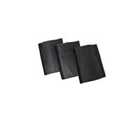 ProPlus Set de 3 Protections pour Sangle Anti-tempête env. 44 cm - pour auvent Tente et Store, protège la Toile des frottements - Fermeture, Nylon Polyamide résistant - Noir