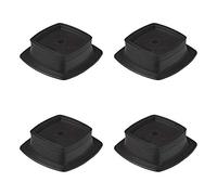ProPlus Set de 4 Plaques de Stabilisation Empilables pour Vérins - Convient aux Béquilles de Caravane et Camping-Car - Base Antidérapante pour Sols Meubles - Noir