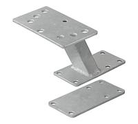 ProPlus Support Roue de Secours 23 x 16 x 17 cm - pour remorque Caravane et véhicule Utilitaire - Plaque de Montage Incluse - Galvanisé