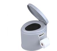Proplus Toilette portable 7 litres hauteur d'assise 37 cm gris