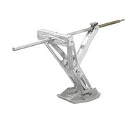 ProPlus Vérin stabilisateur - Support pivotant - Pied d'appui - Support pour Caravane - Capacité de Charge 1000 kg - 605x280mm H:470mm + Pied stabilisateur + mécanisme de nivellement étendu
