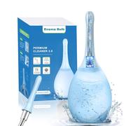 PropoDusche Douche anale Lavement Nettoyage intestinal Femme Monsieur - Douche anale 245 ml Irrigateur Intestinal Anti-retour et filtre Enema Peut être connecté à un tuyau de douche (Bleu)