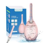 PropoDusche Douche anale Lavement Nettoyage intestinal Femme Monsieur - Douche anale 245 ml Irrigateur Intestinal Anti-retour et filtre Enema Peut être connecté à un tuyau de douche (Rose)