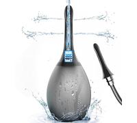 PropoDusche Douche anale Lavement Nettoyage intestinal Femme Monsieur - Douche anale 245 ml Irrigateur Intestinal Anti-retour et filtre Enema Peut être connecté à un tuyau de douche (Noir)