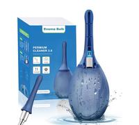 PropoDusche Douche anale Lavement Nettoyage intestinal Femme Monsieur - Douche anale 245 ml Irrigateur Intestinal Anti-retour et filtre Enema Peut être connecté à un tuyau de douche (Bleu Foncé)