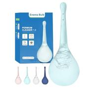 PropoDusche Douche anale Lavement Nettoyage intestinal Femme Monsieur - Douche anale 245 ml Irrigateur Intestinal Anti-retour et filtre Enema Peut être connecté à un tuyau de douche (Blue)