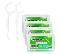 PROPOG Fil Dentaire 200 PCS Fil Dentaire Avec Manche Pour Le Nettoyage Des Dents Éliminer Les Débris Alimentaires Et La Plaque Dentaire