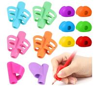 PROPOG Guide Doigts Ecriture Enfant, Lot de 12 Guide Doigt Embout Crayon Grips Pour Crayon Pour Enfants Étudiants Aide Ecriture Enfant, Devoirs Dessin Cahier Magique Écriture