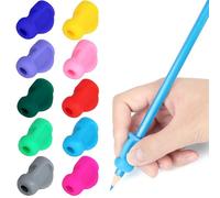 PROPOG Lot de 10 Guide Doigts Ecriture Enfant, Guide Doigt Embout Crayon Grips Pour Crayon Pour Enfants Étudiants Aide Ecriture Enfant, Devoirs Dessin Cahier Magique Écriture