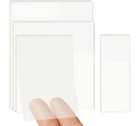 PROPOG Sticky Notes Transparent, Sticky Notes, 200 Pcs Film Transparent Autocollant(4 Tailles)/100 Pièces Marque Page Adhesif Laminés,pour Bureaux/scolaire/maison