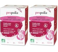 PROPOLIA - Bio - Infusion confort urinaire - Propolis, Cassis, Fenouil & Reine des près - Fabriquée en France - 20 Sachets (Lot de 2)