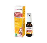 PROPOLIA - Bio - Spray gorge Propolis brune - Sans alcool - Miel, Citron et Eucalyptus radié - Apaise la gorge - Dès 3 ans - 100% naturel - Complément alimentaire - Fabriqué en France - 20 ml