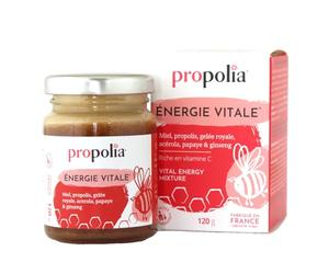 PROPOLIA - Énergie Vitale - Miel, Propolis, Gelée Royale & Ginseng - 120g