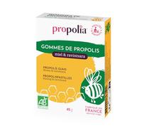 PROPOLIA - Gommes de propolis Bio Miel & Ravintsara - Apaise la gorge - 45g